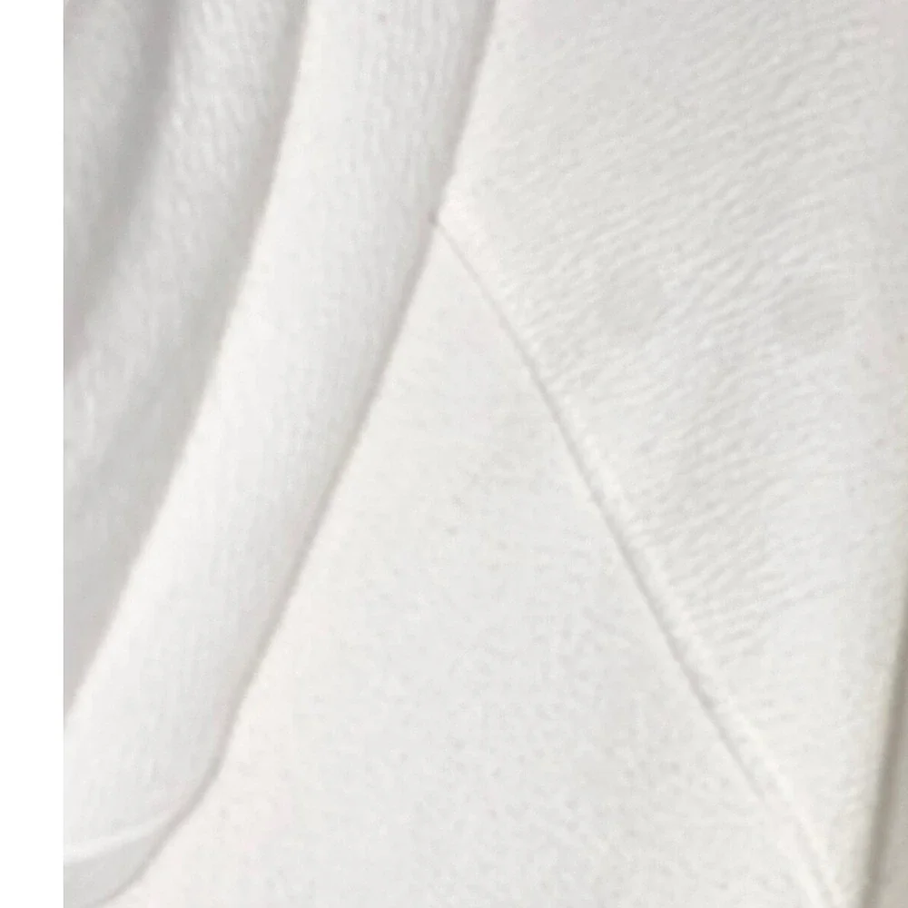 Akini White Textured Pullover Hoodie Long Sleeve‎ Casual Athleisure Women Small